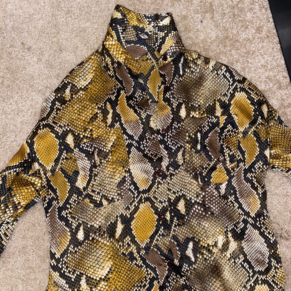 Snakeskin blouse